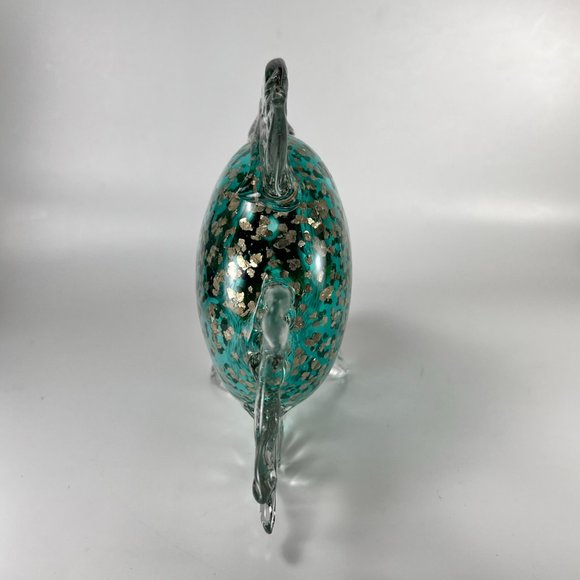 Kissing Fish Figurine Paperweight Art Glass Multicolor Decorative - Picture 6 of 12